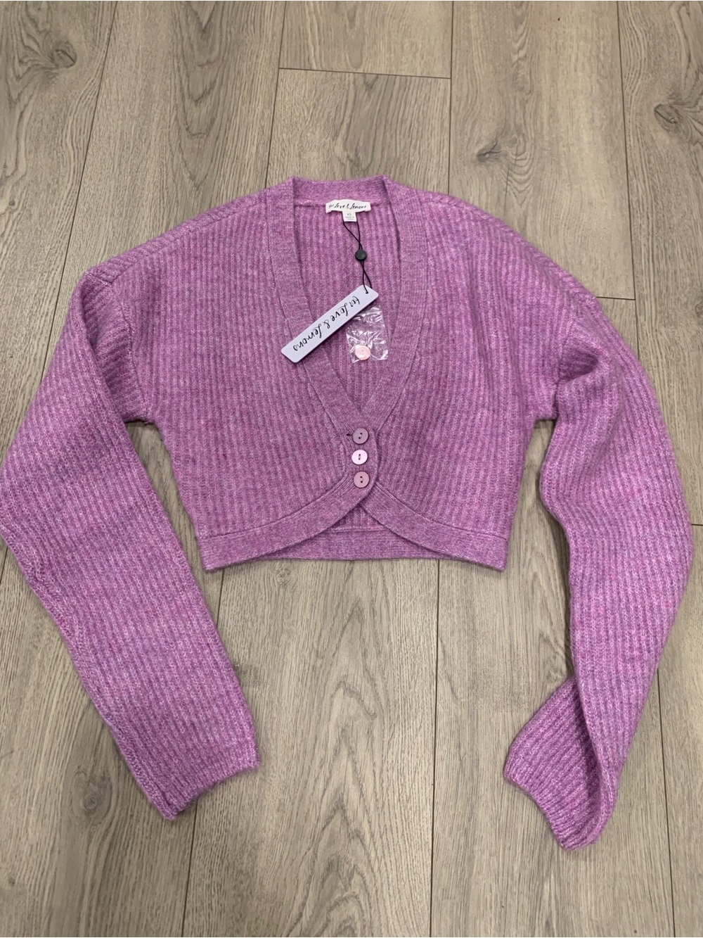 For Love And Lemons Emery Knit Crop Size XS NWT